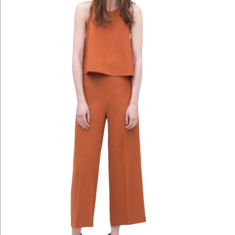 Zara Burnt Orange Culottes